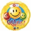 Get Well Smiley Nurse Balloon In A Box