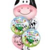 Farmyard Cow Birthday Balloon Bouquet