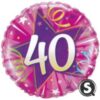 Pink 40th Birthday Balloon In A Box