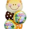 Giraffe Happy Birthday Jungle Bouquet