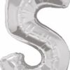 Number "5" Silver 86cm