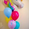 Rainbow Unicorn Latex Balloon Bouquet
