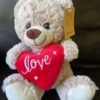 Jordan Bear with Red Heart - 25cm