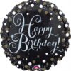 Black & Gold Birthday Balloon In A Box