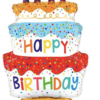 Betallic Standups Foil Shape 74cm (29") Birthday Cake