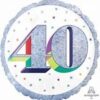 Holographic 40th Birthday Balloon In A Box