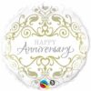 Happy Anniversary Silver & Gold Balloon In A Box