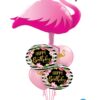Golden Floral Flamingo Birthday Balloon Bouquet
